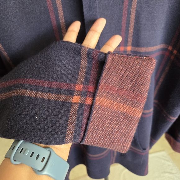 Max Studio Women’s XL Plaid Cowl Neck Sweater Pullover Cozy Fall Winter - Picture 5 of 9